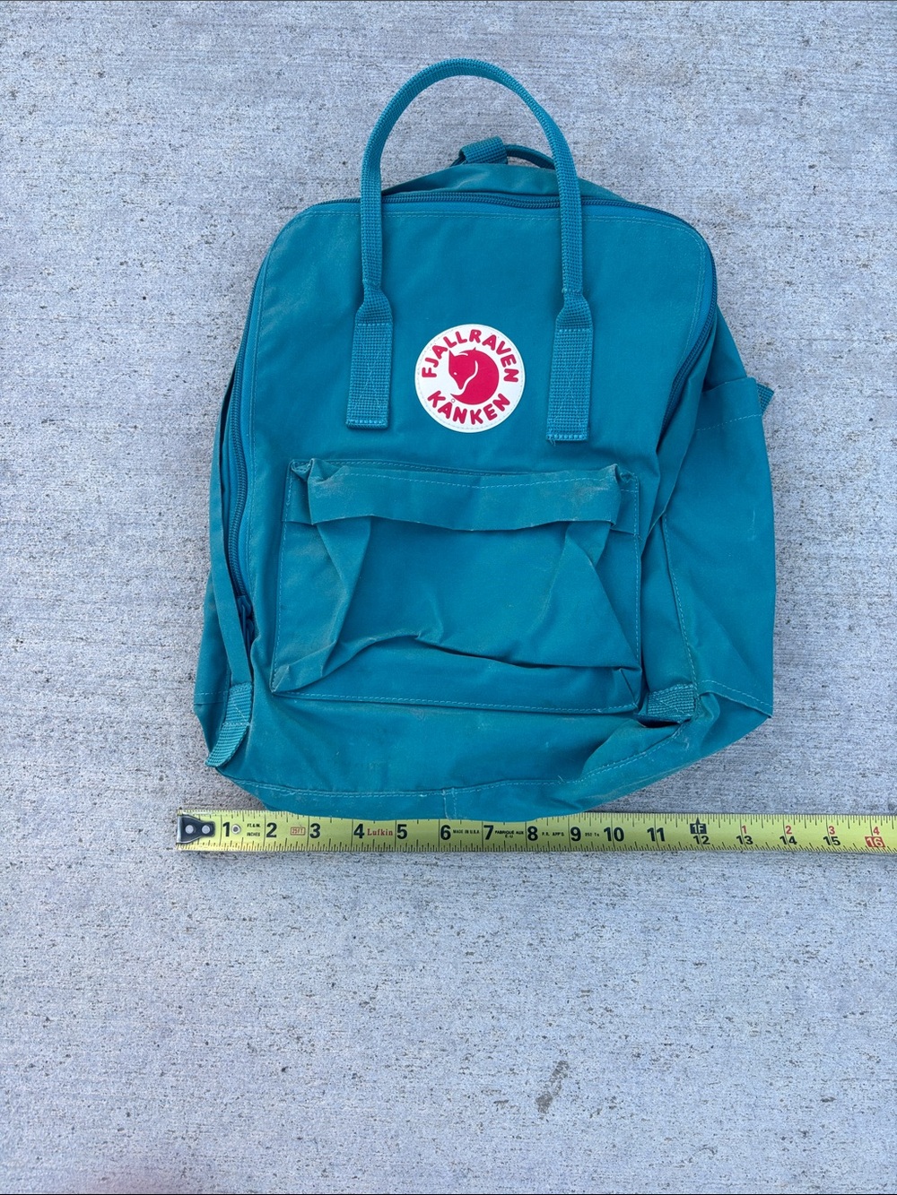Fjallraven Kanken Backpack in Teal Blue - Picture 2 of 9